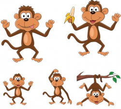 Funny Monkey free Clip Art | Free set of Cartoon funny ...
