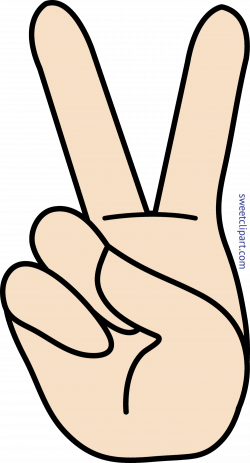 Peace Hand Sign Clip Art - Sweet Clip Art