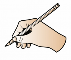 Svg Royalty Free Pencil And Book Clipart - Writing Hand ...