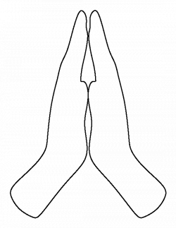 Praying hands pattern. Use the printable outline for crafts ...