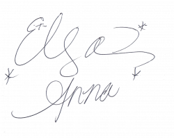 Elsa and Anna's signature | Disney Princess signatures | Pinterest ...