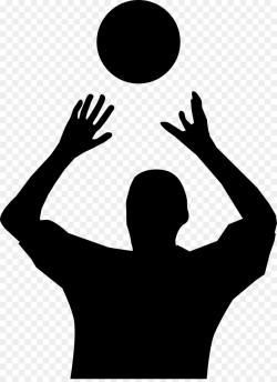 Volleyball Clipart clipart - Volleyball, Silhouette, Hand ...