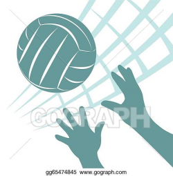 Stock Illustration - Volleyball. Clipart Drawing gg65474845 ...