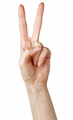 Hand Showing Two Fingers PNG Clipart Picture | Gallery Yopriceville ...