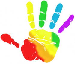 Rainbow hands clipart - Clipartix