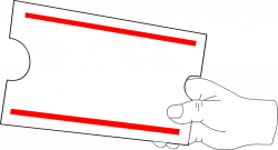 Tickets clipart hand holding ~ Frames ~ Illustrations ~ HD images ...