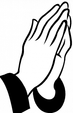 28+ Collection of Praying Hands Clipart Black And White | High ...