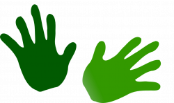 clipartist.net » Clip Art » green hands SVG