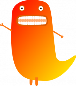 Red And Orange Ghost Clip Art at Clker.com - vector clip art online ...
