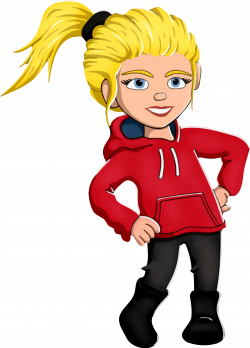 Clipart - Girl with hands on hips
