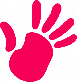 Pink Hand Clip Art at Clker.com - vector clip art online, royalty ...