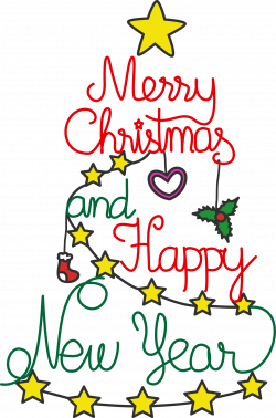 Merry Christmas And Happy New Year 2018 Clip Art