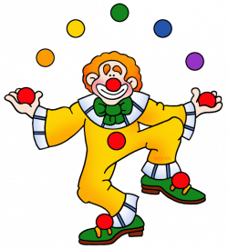 Birthday Clip Art by Phillip Martin, Juggling Clown