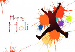 Happy Holi Text PNG Image