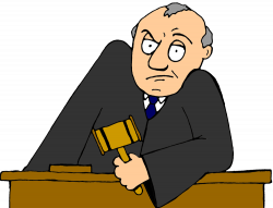Cartoon Judge Not Happy with Gavel - Florida Justice