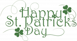 Free Stylish Happy St. Patrick's Day Text PNG Image