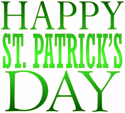 Happy Saint Patrick's Day Text PNG Clip Art | Gallery Yopriceville ...