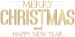 Merry Christmas and Happy New Year Text PNG Clip Art | Gallery ...