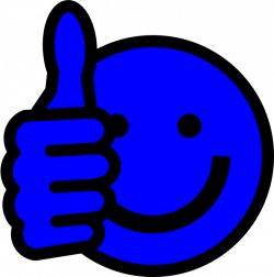 Blue Thumbs Up Clip Art at Clker.com - vector clip art online ...
