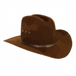 Cowboy Hat Final Clip Art at Clker.com - vector clip art online ...