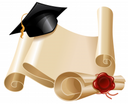 Diploma and Graduation Hat PNG Clipart Picture | Gallery ...