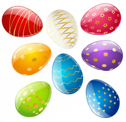 Transparent Easter Deco Eggs Set PNG Clipart | Gallery Yopriceville ...