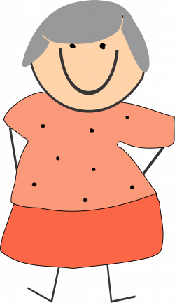 Clipart - funny grandmother