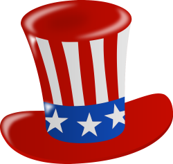 OnlineLabels Clip Art - US Flag Hat