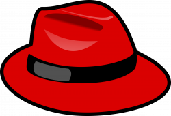 Clipart - Red fedora