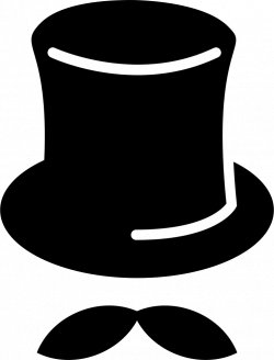 Tall Hat With Mustache Svg Png Icon Free Download (#57102 ...
