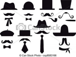 Man with Mustache Clip Art | , stock clip art icon, stock ...