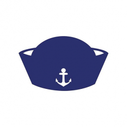 Nautical Die Cut Sailor Hat Cut Out Paper by ...