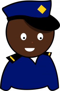 Clipart - African Policeman