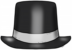 Top hat clipart black and white free clipart images image - Clipartix
