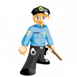 Police Cartoon Security guard Career - Police with batons 600*600 ...