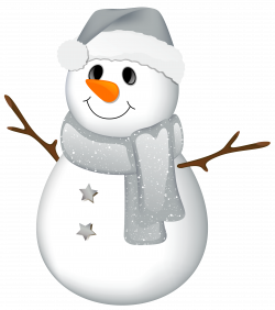 Transparent Snowman with Grey Hat Clipart | Gallery Yopriceville ...
