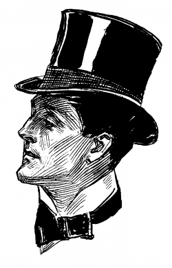gentalmen and top hat illustrations | The Sum Of All Crafts: Build ...