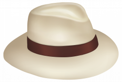 Panama Sun Hat With Brown Ribbon PNG Clipart - Best WEB Clipart