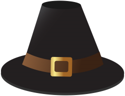 Black Pilgrim Hat Transparent PNG Image | Gallery Yopriceville ...