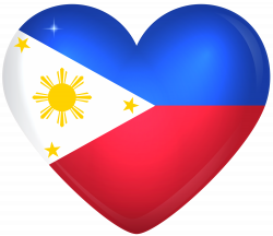Philippines Large Heart Flag | Gallery Yopriceville - High-Quality ...