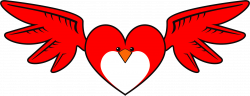 Clipart - Heart Bird