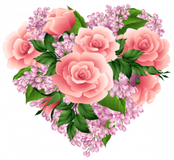 Floral Heart PNG Clipart Image | Gallery Yopriceville - High ...