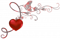 Red Heart Decor PNG Picture Clipart | Gallery Yopriceville - High ...