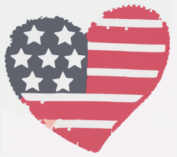 Heart Flag Softened Clip Art at Clker.com - vector clip art online ...