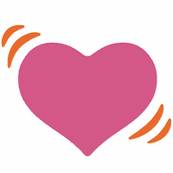 ftestickers heart heartbeat love emoji...