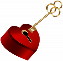 Heart with Key PNG Clip Art Image | Gallery Yopriceville - High ...