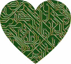 Printed Circuit Board Heart 2 Icons PNG - Free PNG and Icons Downloads