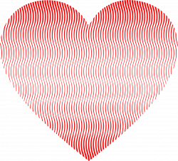 Clipart - Wavy Heart Line Art