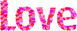 Clipart - Love Heart Typography