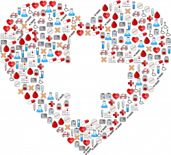 Clipart - Medical Icons First Aid Heart